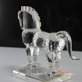 figura de caballo de cristal de cristal el animal de cristal de zodiaco chino